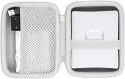 Khanka Hard Travel Case Replacement for FujiFilm Instax Square Link Smartphone Printer, Case Only, White, Beauty Case