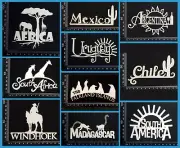 White Chipboard - Destination Titles - Collection Six