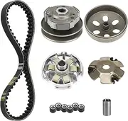 GY6 150cc Clutch and Variator Assembly Set with 842 belt for GY6 125cc And 150cc 4-Stroke Engine Scooter ATV Taotao Roketa Sunl