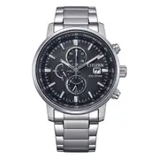 Citizen Chronograph Eco Drive CA0840-87E Black and Silver Men's Watch 4974374336033