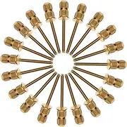 Beavorty Nail Drills and Sanding Drum and Sleeve Set 20pcs Nail Drill Bits 2.35mm Shank Cone Gold for Nail Salons