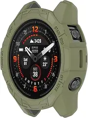 Screen Protector Case Intended for Garmin Fenix 7/ EPIX pro 47MM Smartwatch Accessories Covers Scratched Resistant Protective Cover for Fenix 7 Pro (Green)