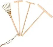 Kisangel 4Pcs Rake for Sand Art Zen Garden Smoothing Tools for and Decoration Compact Design for Easy Storage and Use