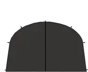GEUGECY Dome Tent Drape, Waterproof Dome Tent Drape for Camping, Privacy Protection Sunlight Blocking Oxford Cloth Fabric for Picnic, Backpacking