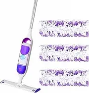 HOMARA - Set of 3 Piece Machine Washable Power Mop Pads only – Reusable Microfiber Replacement Pads for Wet & Dry Mopping | Compatible with Swiffer, Bona, Shark & Spray Mops. Mop not Include.
