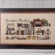 1986 Farmer’s Market Amish Design Cross Stitch Chart by Told In a Garden
