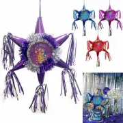 1 Pc Happy Birthday Pinata 6 Point Childrens Traditional Party Novelty Game 10"