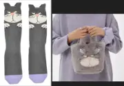 Lucifer Cinderella Japan Disney Store Socks (Fits shoe size 9-9.8) & BAG