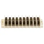 K4 Terminal Block With Tab Terminals, 10 Circuit Rated For 30 Amps Per Circuit