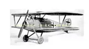 Albatros DV Biplane 44" WS RC Airplane Laser Cut Balsa Ply & Short Kit W/ Plans