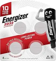 Energizer CR2032 Coin Battery, 4 Pack