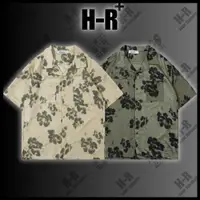 在飛比找蝦皮購物優惠-【HR+】木質 皺褶感 刺繡 古巴襯衫 排釦設計 夏季 文青