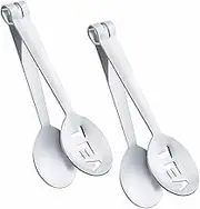2 Pack Tea Bag Squeezer Tongs Tea Bag Strainer Tea Bag Spoon Mini Sugar Clip Kitchen Bar Ice Cubes Tools Stainless