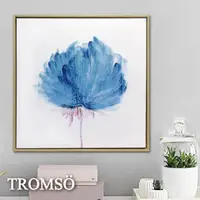 在飛比找松果購物優惠-TROMSO-時尚風華抽象有框畫方形50x50-墨染香洋花w