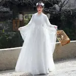 新品熱銷 原創漢服女夏小龍女古著超仙中國風襦裙年會舞蹈表演服古代服裝女