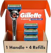 Gillette Fusion ProGlide Razor for Men, Handle + 4 Blade Refills