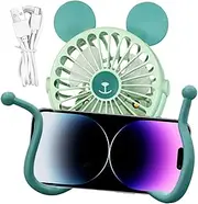 Rechargeable Crib Fan - Octopus Handheld Personal Stroller Fan,Portable Electric Kid Bed Handle Bar Fan Silent For Any Carts