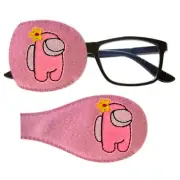 NewAmongUs Girl Reusable Fabric Cloth Lazy Eye Patch Occlusion Therapy Amblyopia