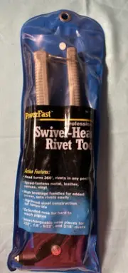 PowerFast Heavy Duty High Leverage 360 Degree Swivel Head Pro Rivet Tool 37001