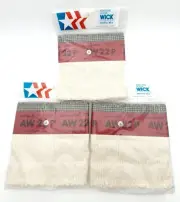 American Wick Lot of 3 AW-22P Kerosene Heater Wicks New Sealed