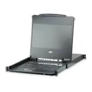ATEN CL6708MW Single Rail 8 Port DVI FHD 17.3" LCD KVM Switch