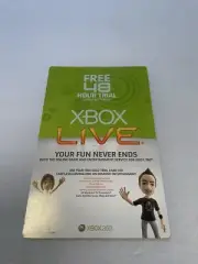 Microsoft Xbox Live Free 48 Hour Trial Gold Subscription XBOX 360 Unused