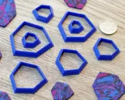 Gem Clay Cutters Set of 8 | Gem Shaped Polymer Clay Cutters | Clay Tools