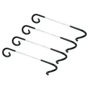 4pcs Camping Lantern Hook Hanger Tent Lamp Hook Pole Hanger Black