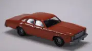 HO 1:87 Busch # 89121 - 1976 Plymouth Fury 4-Door Sedan - RED