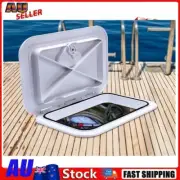 270x375mm Marine Boat Deck Hatch Boat Access Hatch& Lid White Non-Slip Surface