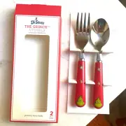 Disney school Pottery Barn Grinch Utensil Christmas holiday party Dr Seuss SET 4