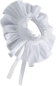 ERINGOGO Detachable Faux Collar with High Neck and Ruffle Design Fashionable Ruffled Collar Versatile Costume Accessory for Women Adds Elegance