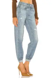 rag & bone Miramar Jogger Jean Womens Pants XS Glass Hill Faux Denim $225