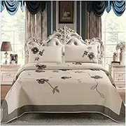 King Quilt Set 3-Piece King Size Quilt Sets 94x105 with 2 Pillow Shams 20x27 Cotton Soft and Lightweight King Quilt Bedding Bedspread Coverlet Set