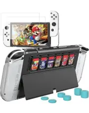 Moko Case For Nintendo Switch OLED Accessories Case, glass film, Silicon Covers