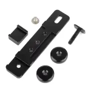 CNC Black Mount Adapter Extension SLR Camera 1/4 Hot Shoe Bracket DLSR TTL Flash