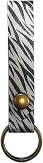 [ヨシオ] Yoshio Leather Style B Loop Zebra (LxWxH): 3.7 x 1.0 x 0.3 inches (95 x 25 x 7 mm); Loop Length: 3.0 inches (77 mm); Ring: φ1.0 inches (25 mm)