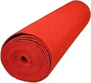 Generic Red Carpet Aisle Runner, Wedding Carpet, Sturdy 1.2 Meter Wide Red Aisle Runner for Event Exhibition Outdoor Holiday Decor, 1.2mx5m