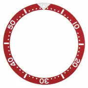 BEZEL INSERT FOR SEIKO MEN'S 7000,7040, SKX007 DIVER WATCH AUTOMATIC WATCH RED