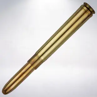 美國 Fisher .375 Cartridge Space Pen 子彈造型原子筆: 黃銅/Raw Brass