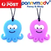 Children Jewellery Octopus Sensory Chew Necklace Autism ADHD Nail Biting Fidgets