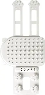 Cat Corner Groomer, Silicone Massage Comb Rubbing Cat Wall Scratcher, Pet Itch Tool, Adjustable Strap for Climbing Frames, Table Legs, Fits Long & Short Hair Cats, Dogs