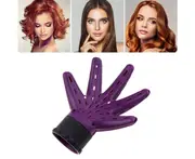 Hair Dryer Diffuser Accessories, Hair Diffuser, Hair Blow Dryer Diffuser, Hand Shape Diffuser-Purple