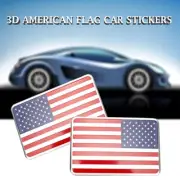 Practical Flexible Sturdy 3D Stereoscopic Metal Car Sticker of the American Flag