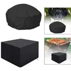 Fire Pit Cover Firepit Cover Fire Pit Lid Dustproof Sun Protection Waterproof