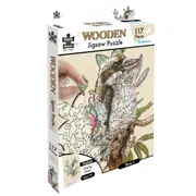 117pc Puzzle Master Kids/Teen Wooden Jigsaw Puzzle Series 6 Kookaburra 12y+