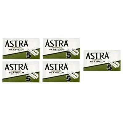 25 Astra Gillette Double Edge Safety Razor Shaving Blades Made In Russia