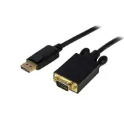 StarTech 10 ft DisplayPort to VGA Adapter Converter Cable DP to VGA 1920x1200 - Black
