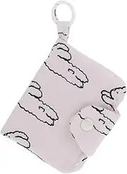 [ARTSEWPLY] Cute Card Holder Wallet for Women Storage Keychain Purse Small Wallet for Coins Cards Earphones and Data Cables Chic Bunny Design