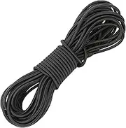 Bungee Cord Shock Rope 3mm x 10m - Black Elastic Cord Roll for DIY Jewelry Making, Clothesline, Camping, Swings, Pendants, Shoelaces